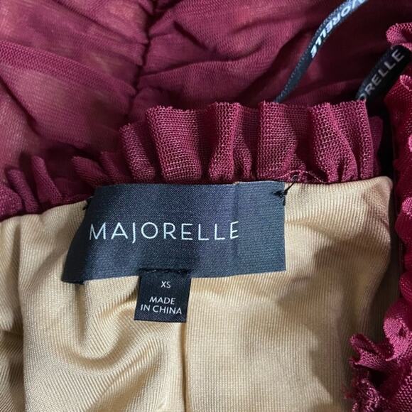Majorelle Darling Dress in Merlot size XS - Picture 9 of 11